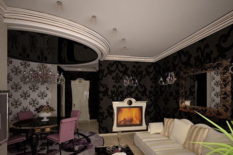 Plinth for stretch ceiling: 80 photo ideas