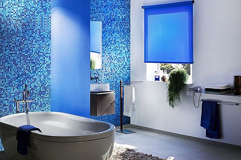 Blue bathroom: 75 design ideas (photo)
