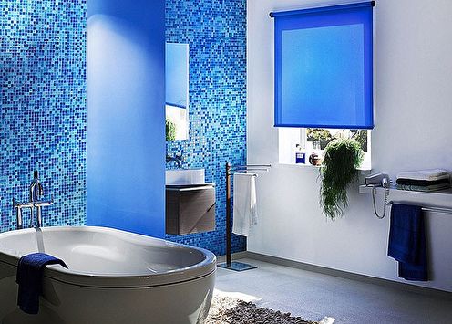 Blue bathroom: 75 design ideas (photo)