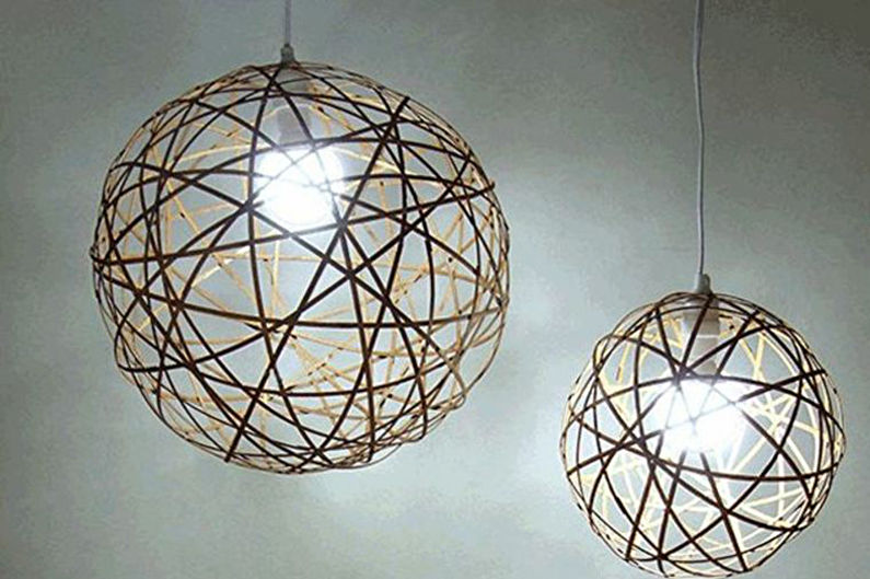 DIY lustras gaisma - minimālisma stils