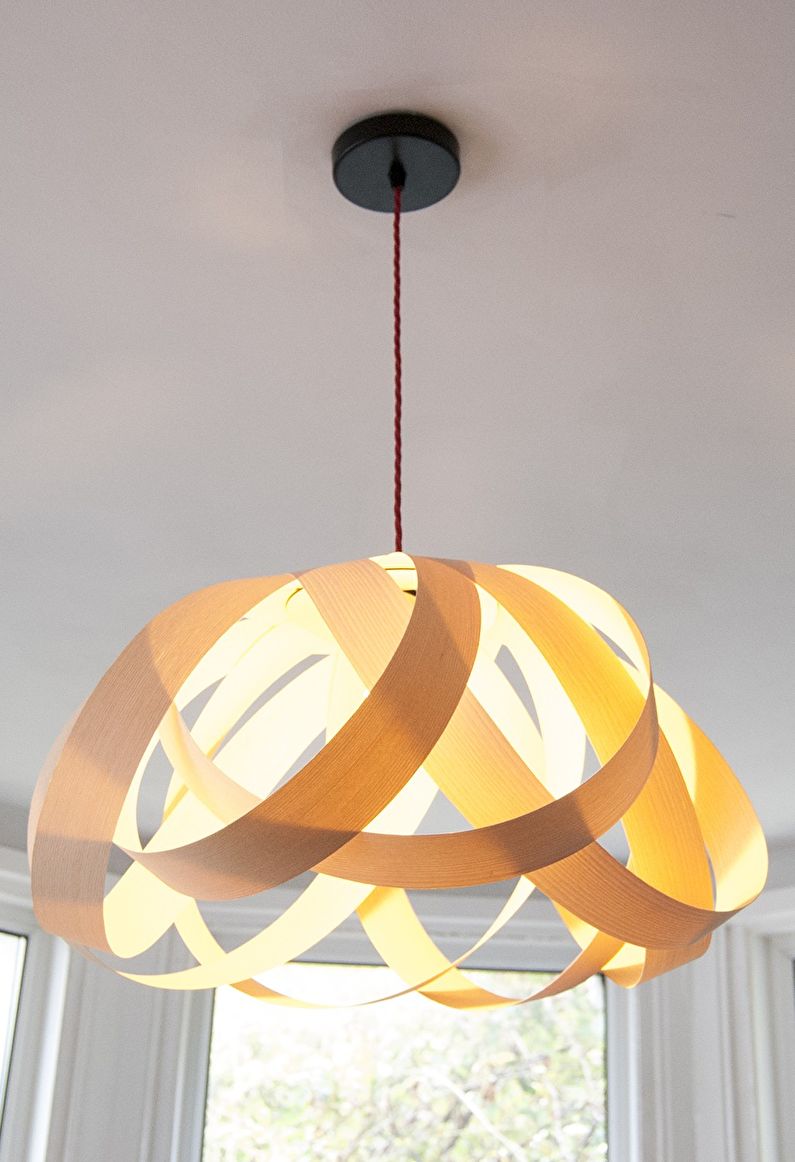 DIY abažūrs lustrai - foto