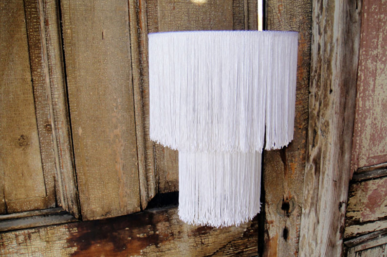 DIY abažūrs lustrai - foto