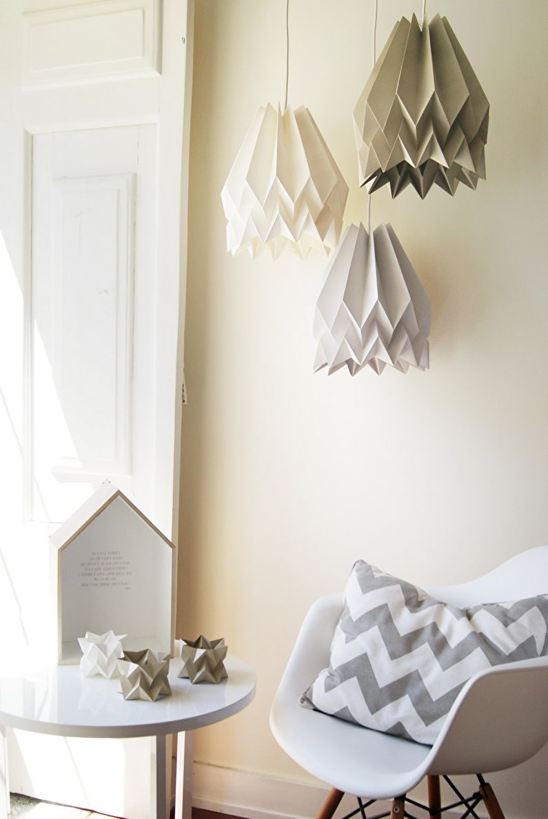 DIY abažūrs lustrai - foto