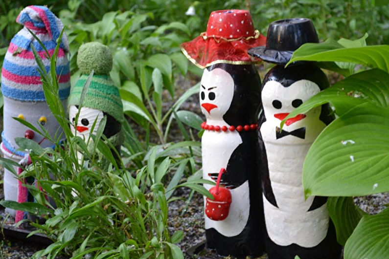 Decoratiuni de gradina DIY din sticle de plastic