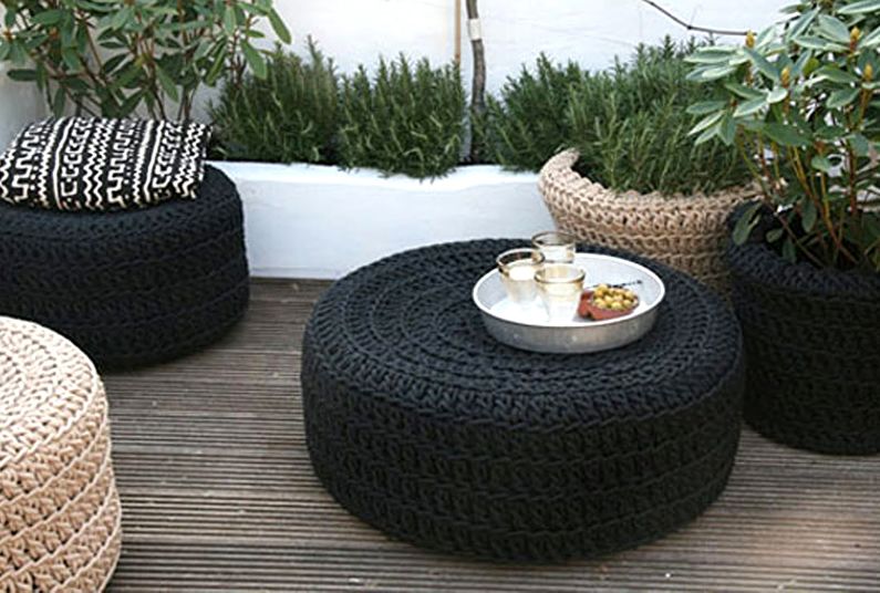 Decoratiuni de gradina DIY din anvelope
