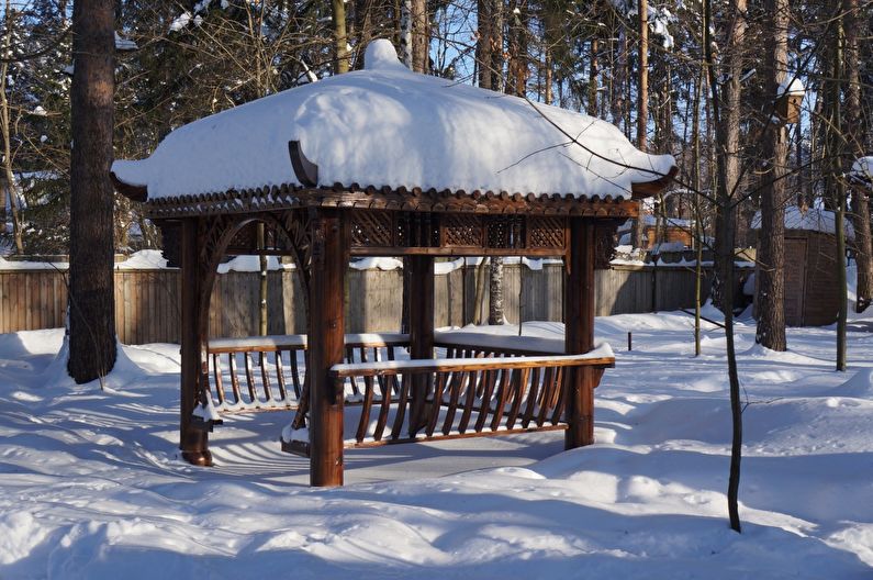 Japansk stil lusthus - foton