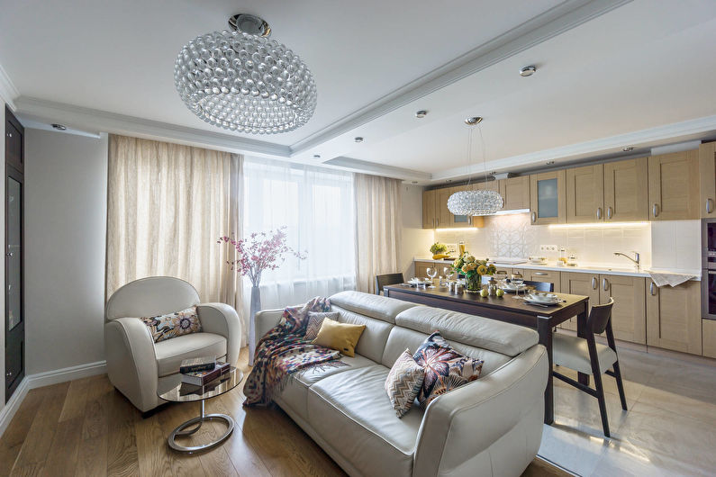 Kitchen combined with living room - pros and cons