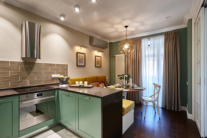Design of a kitchen-living room in a small apartment - Proportions