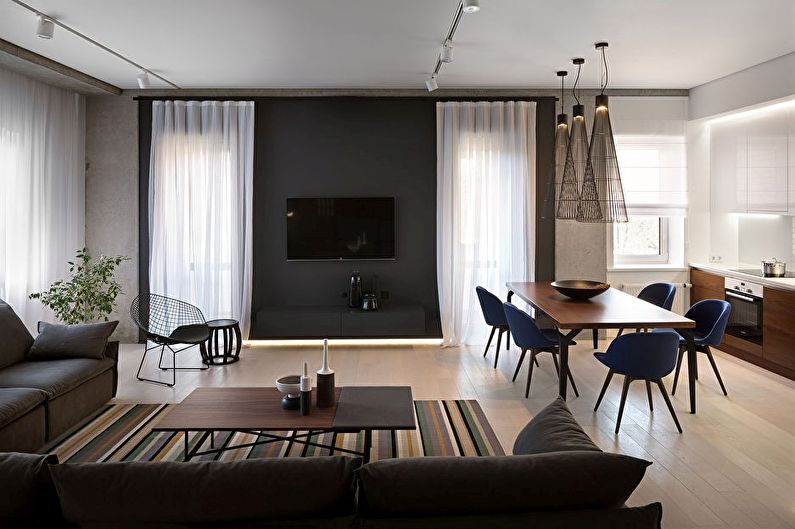 Design of a kitchen combined with a living room - Useful tips