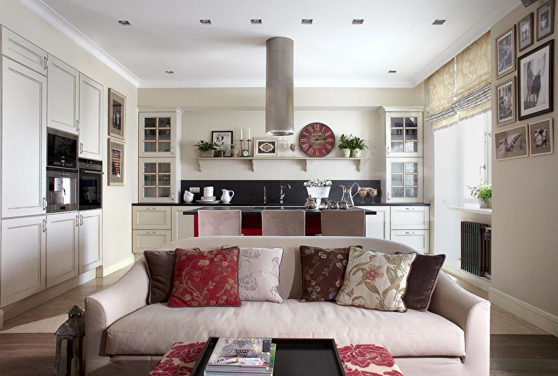 Design of a kitchen combined with a living room - Useful tips
