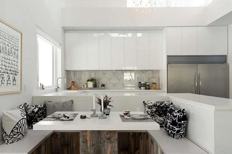 Mga built-in na kusina - larawan, interior design