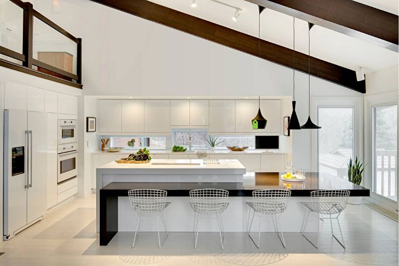 Mga built-in na kusina - larawan, interior design