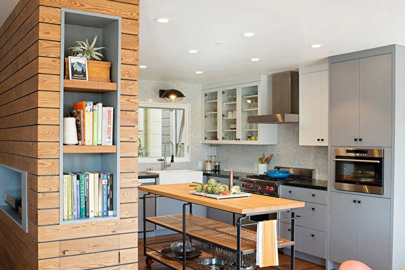 Mga built-in na kusina - larawan, interior design