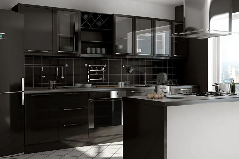 Mga built-in na kusina - larawan, interior design
