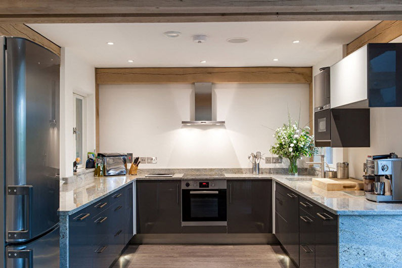 Mga built-in na kusina - larawan, interior design