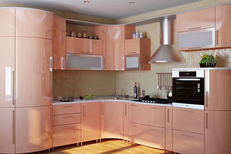 Ang mga built-in na kusina na built-in - larawan, interior design