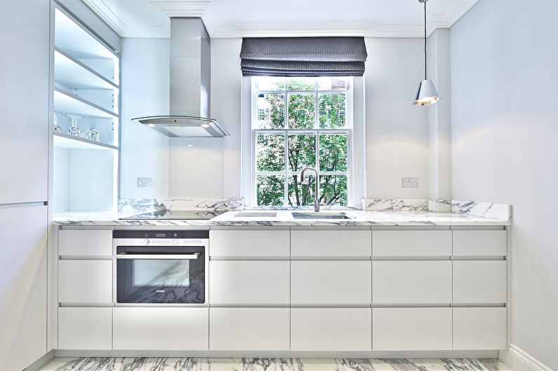 Maliit na built-in na kusina - larawan, interior design