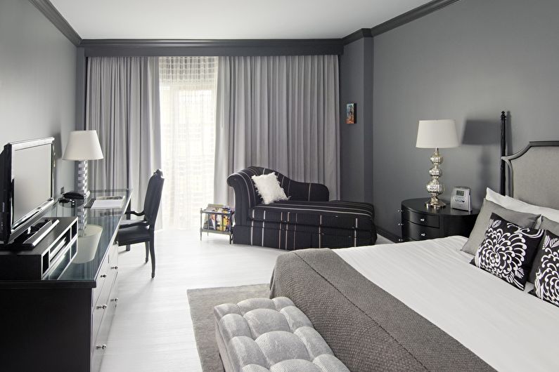 Black and White and Gray - The combination of colors in the interior