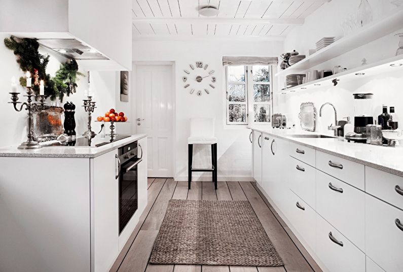 Black and White and Beige - The combination of colors in the interior