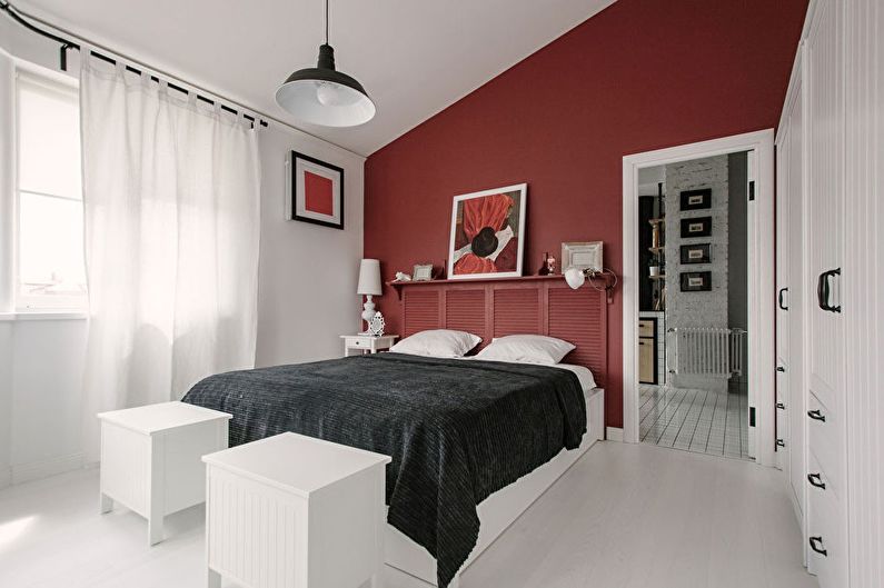 Black and White and Red - The combination of colors in the interior