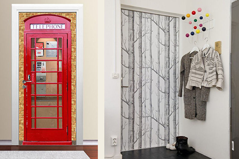 DIY old door decor - Wallpaper