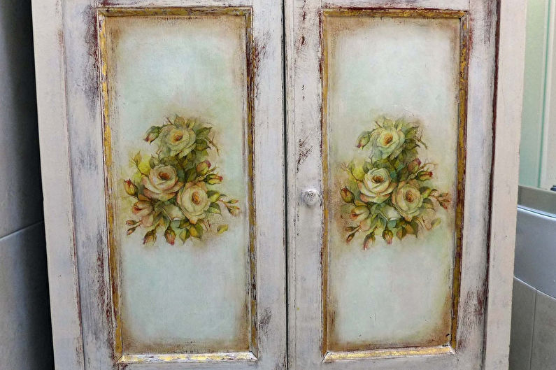 DIY cabinet decor - Decoupage