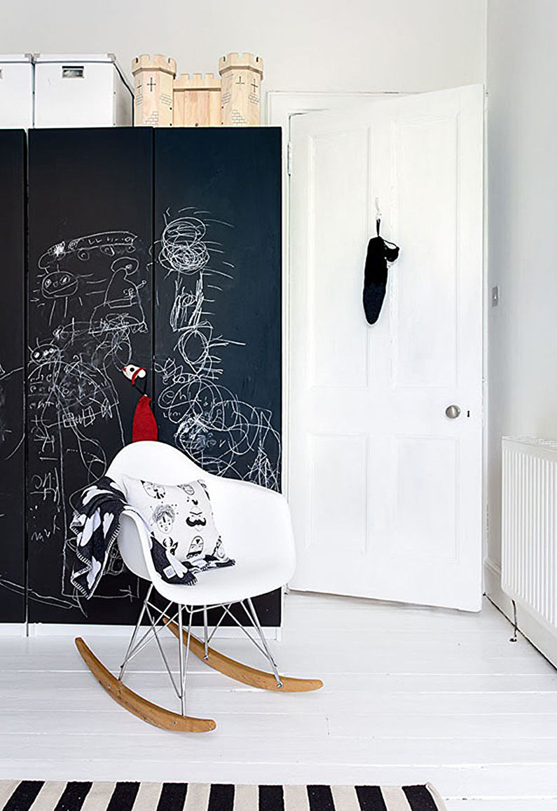 DIY old cabinet decor - Slate