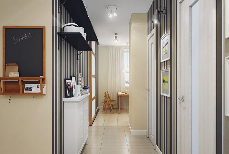 Hallway Design in Khrushchev - Vertical Lines