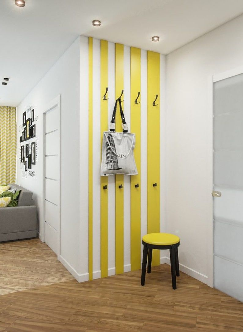 Yellow hallway in Khrushchev - Interior Design