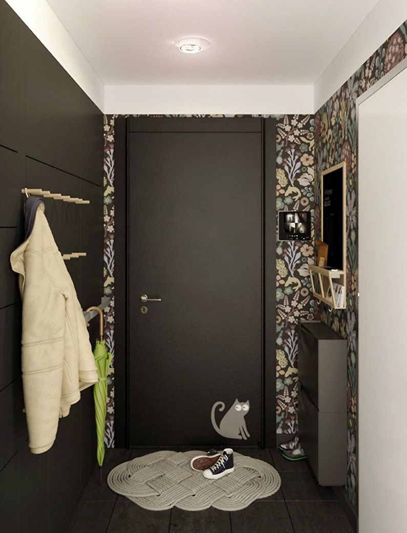 Design of a small hallway in Khrushchev - Ceiling decoration