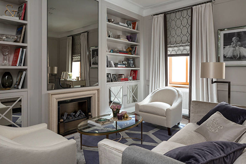 Curtains for the living room - Mounting options