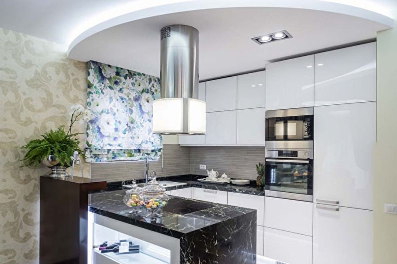 Drywall ceilings for a small kitchen
