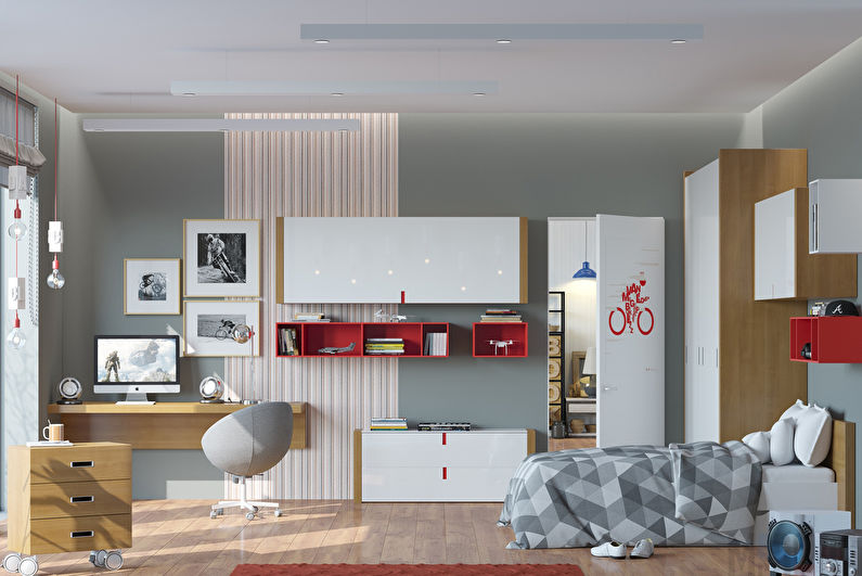 Wallpaper for a children's room in a modern style