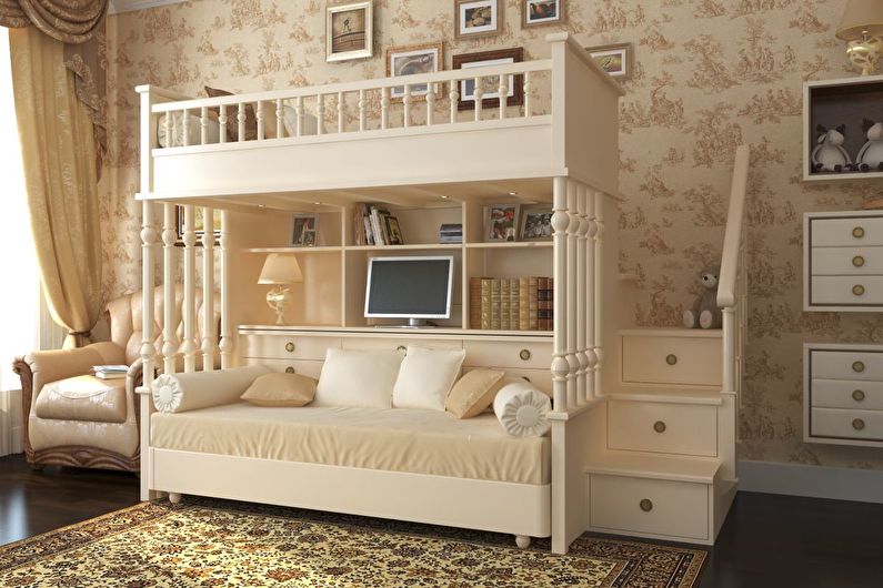 Wallpaper for a children's room in a classic style
