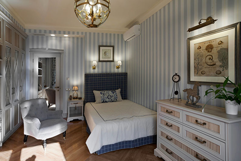 Wallpaper for a children's room in a classic style