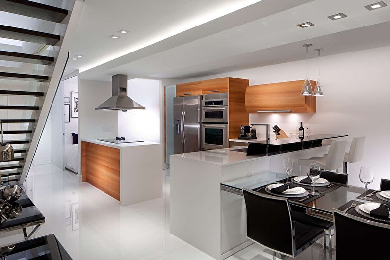 High tech kitchen design