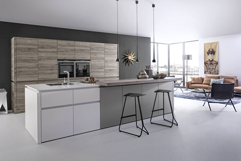 Gray Kitchen - Interior Design