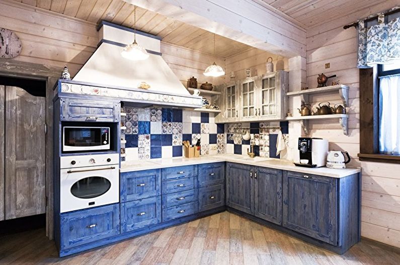 Blue Kitchen - Interior Design