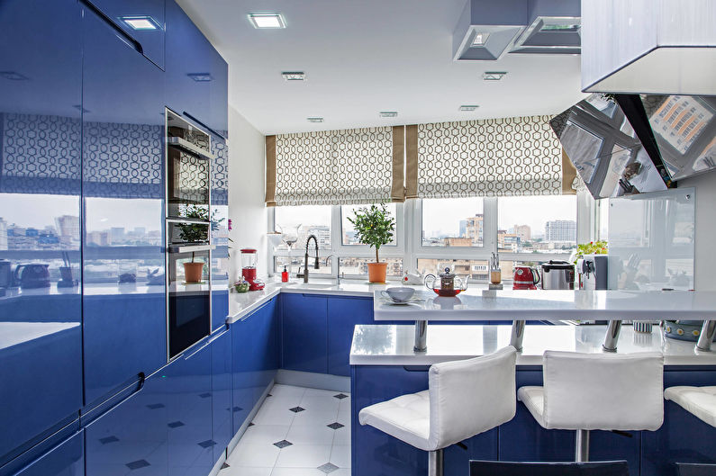 Blue Kitchen - Interior Design