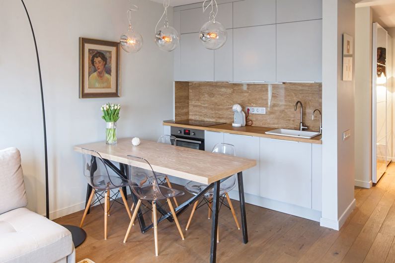 Interior design of a small kitchen