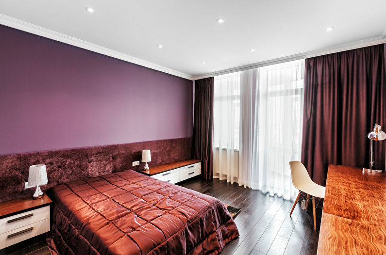 Stretch ceiling in the bedroom - Advantages and disadvantages