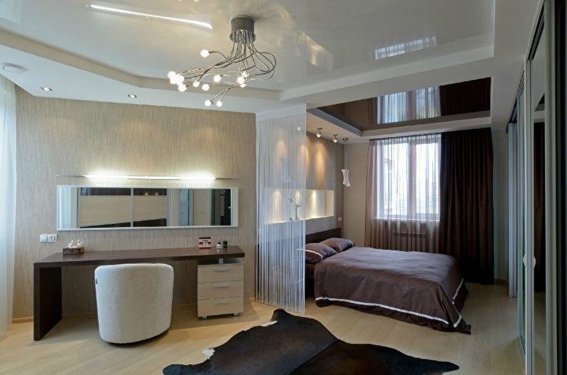 Stretch ceiling in the bedroom - Advantages and disadvantages