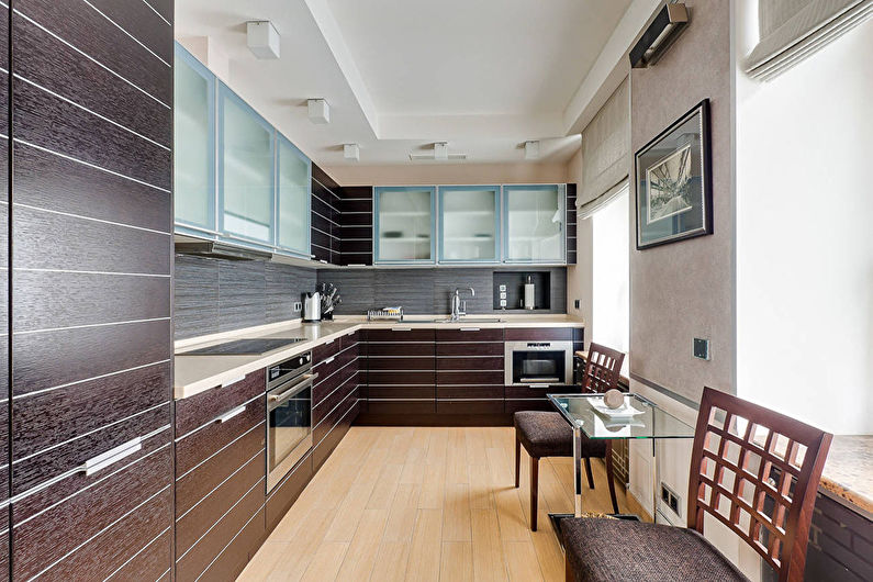 Plasterboard ceilings in the kitchen (60 photos)
