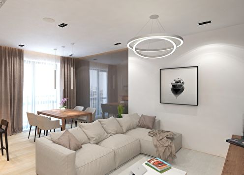 Design of the apartment in a modern eco-style