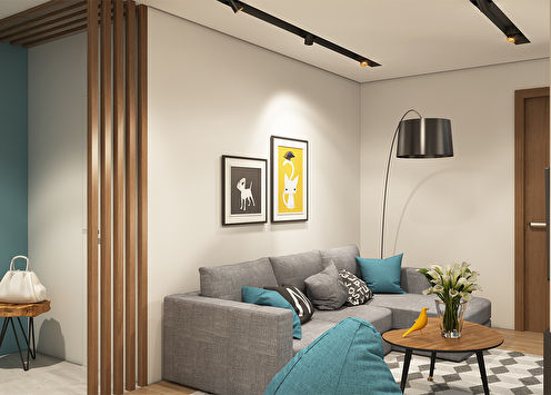 Genç bir aile için daire, 74 m2