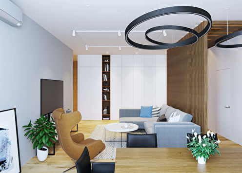 The interior of the apartment in the LCD 