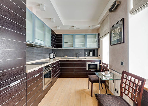 Plasterboard ceilings in the kitchen (60 photos)