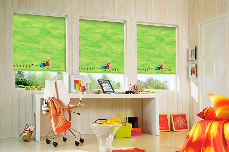 Persianes per a habitació infantil - foto