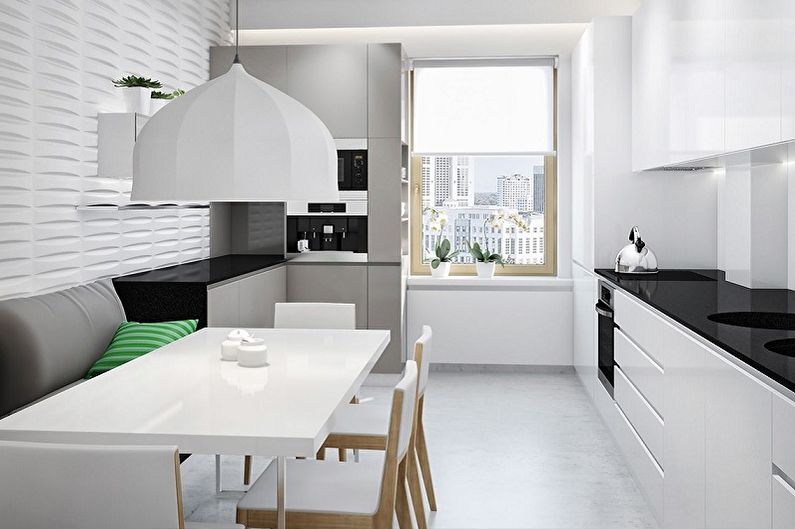 Küche 15 qm in einem modernen Stil - Innenarchitektur