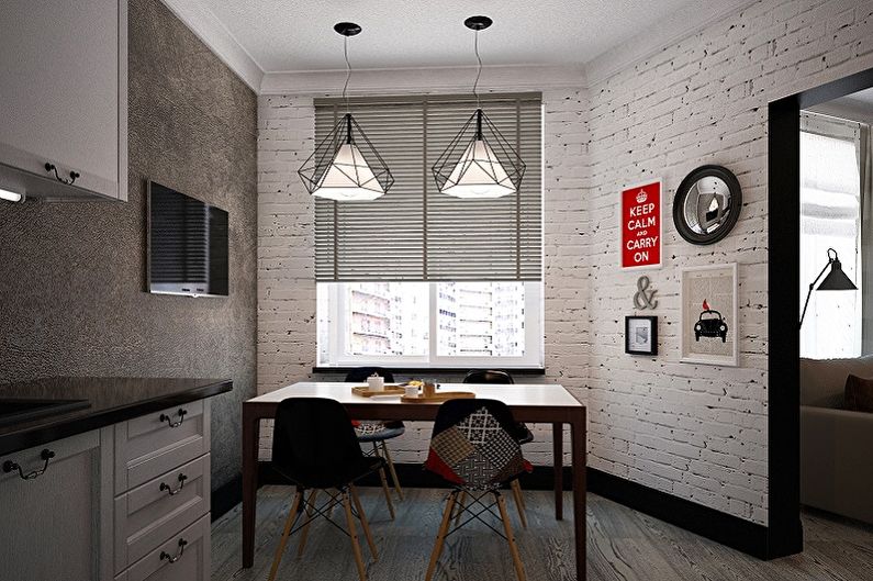 Küchendesign 15 qm - Wanddekoration